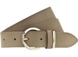 Vanzetti Pelle Cintura 30Mm Leather Belt W105 Taupe Grigio Talpa