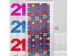 Amscan - Decorazione Per Porta, 21° Compleanno - Foil SG31230 (Taglia Unica) (Colorato)