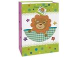 Unique Party - Sacchetto Regalo, Leone, Baby Shower SG24308 (Taglia Unica) (Colorato)