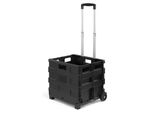 Carrello Spesa Pieghevole, Carrello Spesa, Carrello Multifunzionale Su Ruote Fino A 20 Kg, Nero - Carrymax