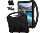 Custodia Per Bambini Per Ipad Pro 11" M4 (2024), Custodia Antiurto Leggera In Eva Con Supporto Pieghevole E Maniglia Nera"