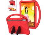 Custodia Per Bambini Per Lenovo Tab P11 2Nd Gen 11.5" TB350FU/TB350XU 2023, Custodia Antiurto Leggera In Eva Con Supporto Pieghevole E Maniglia Rossa"