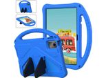 Custodia Per Bambini Per Lenovo Tab M11 2023 Tb-330Fu/Xiaoxin Pad 2024 11" TB-331FC, Custodia Antiurto Leggera In Eva Con Supporto Pieghevole E Maniglia Blu"