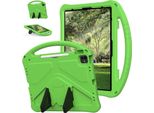 Custodia Per Bambini Per Ipad Pro 13" M4 (2024), Custodia Antiurto Leggera In Eva Con Supporto Pieghevole E Maniglia Verde"