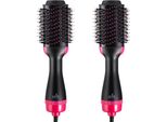 Confezione Da 2 - Spazzola Ad Aria Calda E Voluminizzatore Plus Con 2 Setole E 3 Impostazioni Di Asciugatura In Ceramica - S2TYLOOM2