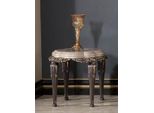 Casa Padrino Tavolino Barocco Grigio / Marrone / Oro H. 60 Cm - Mobili Barocchi