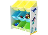 Scaffale Per Bambini Con 9 Scatole, Organizzatore Di Giocattoli, Sistema Di Archiviazione Per La Stanza Dei Bambini
