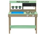 Cucina Di Fango Per Bambini In Legno, Cucina Da Giardino Con Accessori, Cucina Da Gioco All'aperto, Esterno