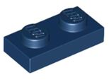 Piastre Lego® 1X 1X2 3023 - Piastra Dunkelblau - Blu Scuro