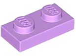 Lego® 250X Piatti 1X2 3023 - Piatto Lavanda Media - Lavanda Media
