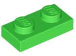 Piastre Lego® 1X 1X2 3023 - Piastra Verde Chiaro - Verde Brillante
