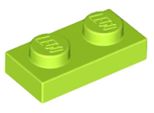 Lego® 50X 1X2 Piatti 3023 - Piatto Lime - Lime