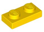 Lego® 50X 1X2 Platten 3023 - Piastra Gelb - Giallo