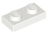 Lego® 10X 1X2 Piatti 3023 - Piatto Weiß - Bianco