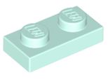 Lego® 10X 1X2 Piatti 3023 - Piatto Light Aqua - Light Aqua