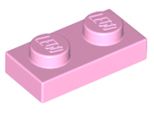 Piastre Lego® 1X 1X2 3023 - Piastra Rosa Chiaro - Rosa Brillante