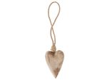 Decorazione Da Appendere In Legno A Forma Di Cuore In Legno Bianco 7X2X10-29 Cm