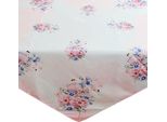Tovaglia Fiori Colori Pastello Rosa Stampa Colorata 110X110 Cm