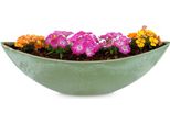 Fioriera Ovale Grande 55 Cm Per Esterni Ciotola Decorativa Verde