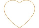 Appendino Decorativo Cuore Decorazione Finestra Appeso Decorazione Metallo Oro 42X40 Cm