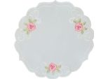 Margit Tovaglia Rotonda Ricamo Motivo Rose Poliestere Ø 30 Cm