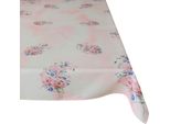 Tovaglia Fiori Colori Pastello Rosa Stampa Colorata 130X170 Cm
