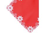 Tovaglia Malia Stars Stick Natale Poliestere Rosso 85 X 85 Cm