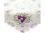 Tovaglia Elke Pansy Viola In Poliestere 85 X 85 Cm