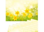 Set Di 8 Tovagliette Lavabili Con Fiori Pasquali Di Primavera