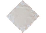 Tovaglia Lola Con Bordo Floreale Ricamato Tono Su Tono In Poliestere 60 X 60 Cm