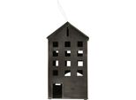 Lanterna Casa Finestra Porta Tea Light Nero 35,5 Cm