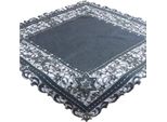 Tovaglia Selina Stella Ritaglio Bastone Grigio Scuro Poliestere 85 X 85 Cm