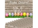 Set Di 12 Tovagliette Lavabili Happy Easter Coniglietti Di Pasqua
