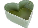 Fioriera A Cuore Per Esterni Ciotola Decorativa Vintage Verde 22 Cm