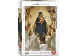 Puzzle Da 1000 Pezzi - Puzzle - Vergine Maria Con Angeli Di Bouguereau + Cornice In Alluminio Per Puzzle Da 1000 Pezzi