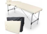 Mobiclinic, Lettino Da Massaggio Pieghevole, Alluminio E Pelle Finta, Altezza Regolabile, CA-01 Light, Poggiatesta, 2 Parti, 186X60C, 150 Kg, Portatile, Borsa Da Trasporto