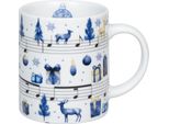 KöNitz Becher Silent Night, Tasse, Kaffeetasse, Porzellan, Weiß, 300 Ml, 1110022879