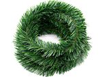 Decorazione Natalizia, Ghirlanda Natalizia, Ornamento Natalizio, Ghirlanda Natalizia Fatta A Mano Di Pino, Ghirlanda Natalizia, 5,5 M, Verde - Holipine