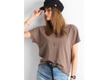 Maglietta Basic Feel Good A Maniche Corte Da Donna Mangalden Marrone M