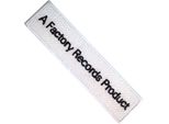 Joy Division - Toppa Da Stirare "Factory Records"", Tessuto RO11873 (Taglia Unica) (Bianco/Nero)"