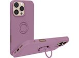 Avizar, Custodia Soft Touch Con Supporto Ad Anello Per Apple Iphone 16 Pro Max, Viola