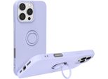 Avizar, Custodia Soft Touch Con Supporto Ad Anello Per Apple Iphone 16 Pro Max, Lavanda
