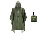 Qunature Poncho Da Pioggia Multifunzionale Pieghevole Impermeabile Giacca Da Pioggia Bicicletta Capo Da Pioggia Campeggio Escursionismo All'aperto Poncho Da Pioggia, Verde
