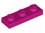 Piastra Lego® 1X3 3623 - 1 Pezzo Magenta