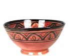 Ciotola Orientale Marocchina In Ceramica Insalata Di Frutta In Ceramica Ciotola Di Riso Decorazione Grande, Rosso