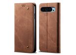 Custodia Per Google Pixel 9 / Pixel 9 Pro, Custodia A Portafoglio In Pelle Con Chiusura Magnetica E Supporto Marrone