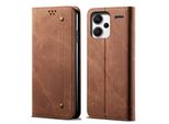 Custodia Per Xiaomi Redmi Note 13 Pro+, Custodia A Portafoglio In Pelle Con Chiusura Magnetica E Supporto Marrone