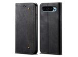 Custodia Per Google Pixel 10 / Pixel 10 Pro, Custodia A Portafoglio In Pelle Con Chiusura Magnetica E Supporto Nero