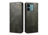 Custodia Per Xiaomi Redmi Note 13 Pro 5G In Pelle Flip Case Portafoglio Con Funzione Stand Verde