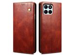 Custodia Per Honor X6B In Pelle Flip Case Portafoglio Con Funzione Stand Rosso
